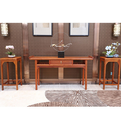 Rosewood Rosewood Alice head Qin tables Narrow table Root base Big leaf sandalwood to work in an office Home Furnishing Rosewood Bucket cabinet wholesale