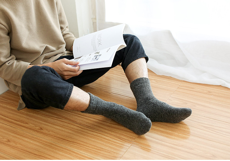 Unisex Lässig Einfarbig Wolle Ankle Socken display picture 6