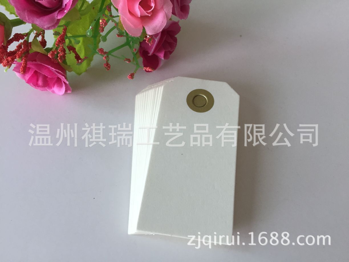 40x80MM梯形顶边可书写空白DIY吊牌手工皂烘焙包装留言标签许愿卡