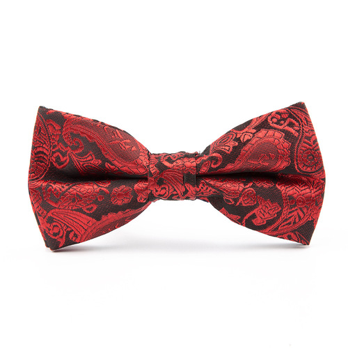 Formal bow tie, men's business casual cashew flower and grass color bow tie, wedding groom and best man bow tie cross-border supply