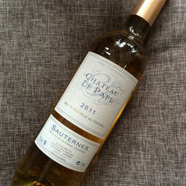 法国苏玳贵腐酒教皇古堡贵腐甜白葡萄酒Chateau Le Pape