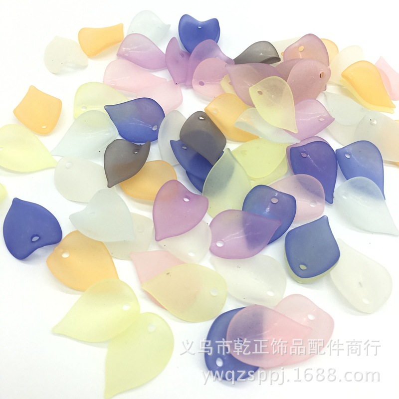 Handmade hair accessory material: acrylic matte flower petal hairpin headwear accessory, ancient-style walking bun headwear accessory detail image 4