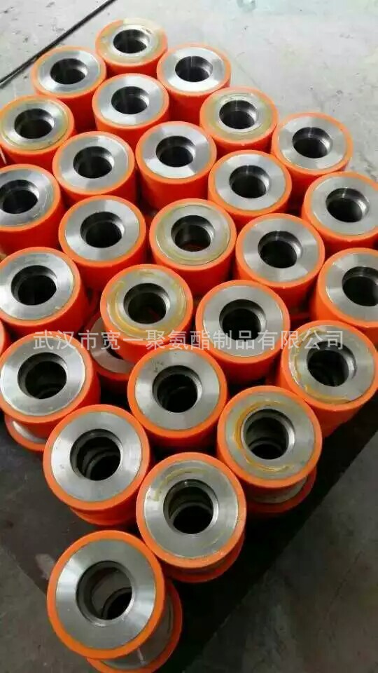 供应武汉汽车制造生产线用滚轮包胶，聚氨酯包胶轮加工