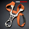 Metal hair rope with flat rubber bands, slingshot, powerful set stainless steel