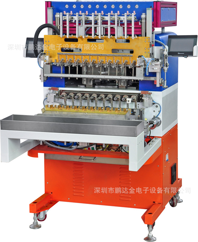 供应 PD-106D 10轴全自动绞线绕线包胶一体机 镇流器粗线绕线机