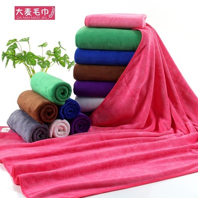 厂家直销超细纤维浴巾300g 70*140超强柔软吸水加厚磨毛擦车巾|ms