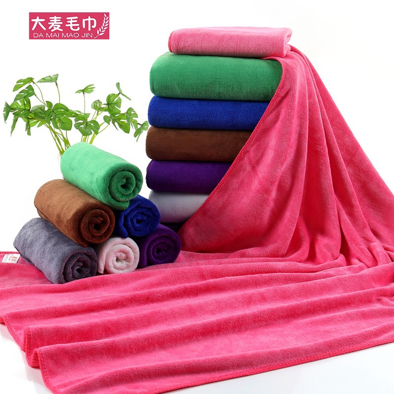 厂家直销超细纤维浴巾300g 70*140超强柔软吸水加厚磨毛擦车巾|ms
