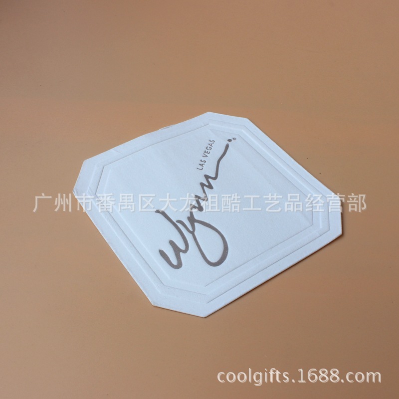 一次性吸水杯垫 酒店民宿宾馆客房专用纸杯垫 广告宣传定.制LOGO
