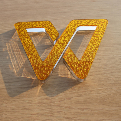 Acrylic Customized Door advertising sign Crystal word carving Image Background wall Crystal word machining make