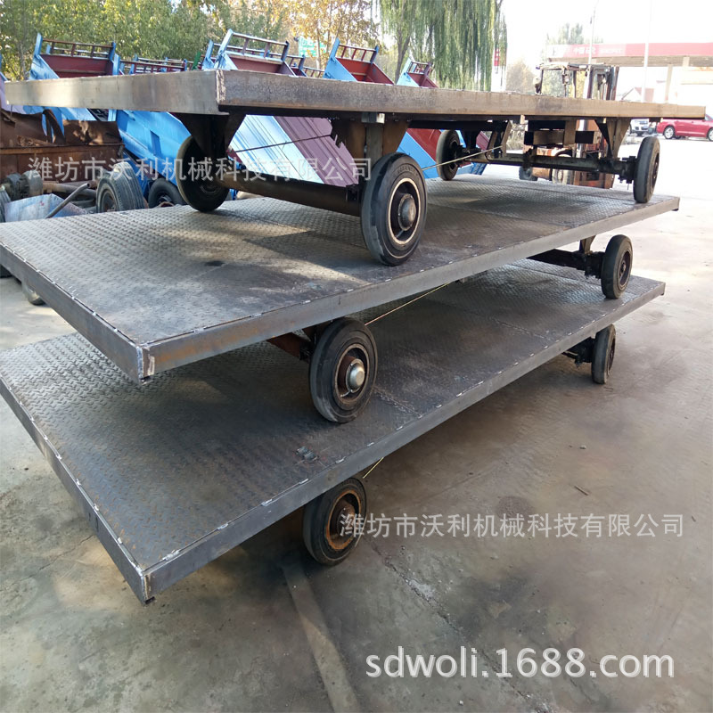 10平板拖车厂家供应 平板运输拖车 牵引平板拖车 货物搬运车