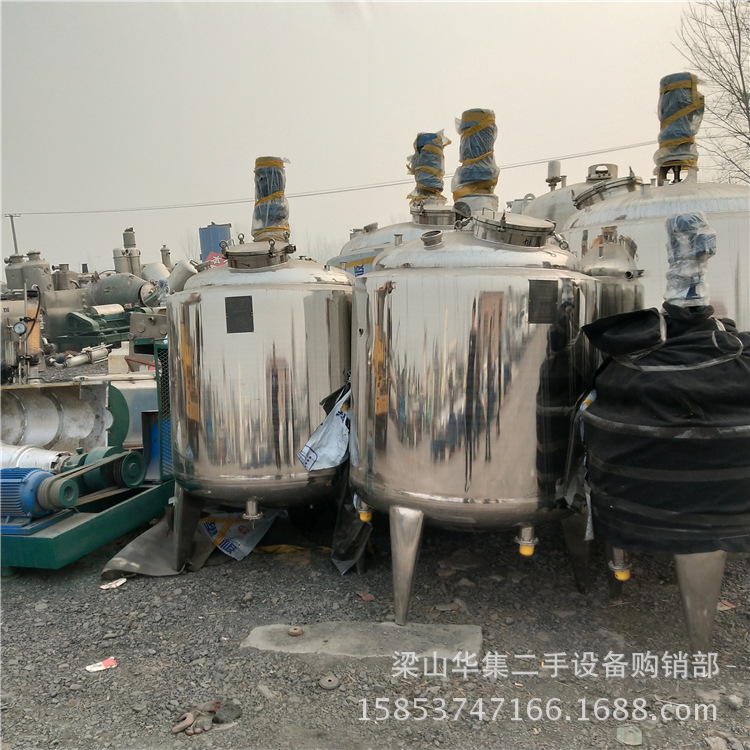 山东能买到二手电加热不锈钢反应釜 二手太搪瓷反应釜
