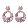 South Korean goods, resin, fashionable acrylic earrings, European style, simple and elegant design