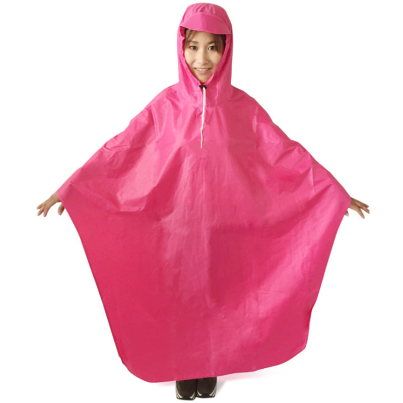 Manufactor Direct selling wholesale Retail Riding Polyester fiber pvc Bicycle Poncho Middle school student Poncho Raincoat