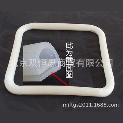 白透明硅胶框硅胶密封件条e型耐高温耐老化蒸箱用硅胶条定制接角