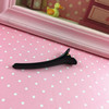 Plastic hairgrip, big accessory, black bangs, 8cm