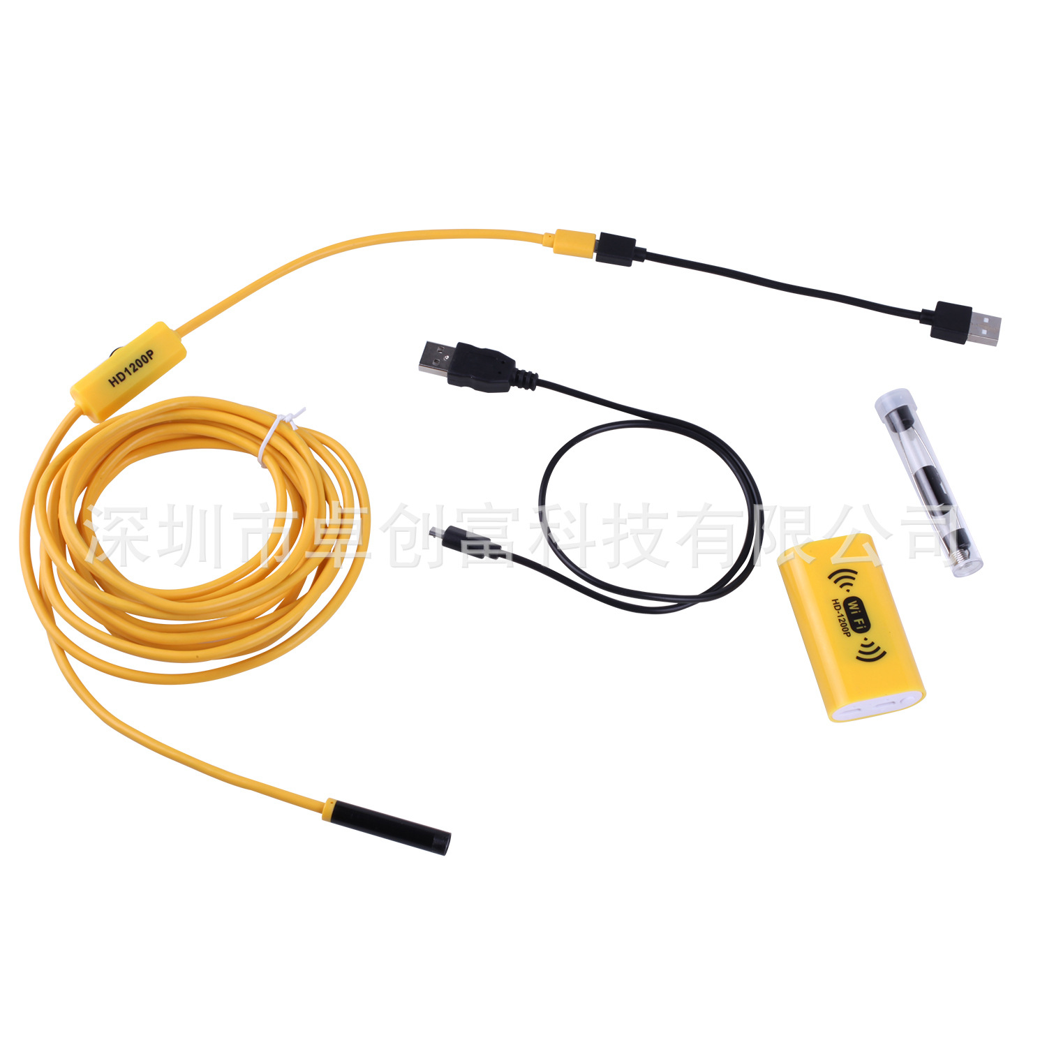 Wireless WiFi Endoscope 8mm Probe Inspection Camera