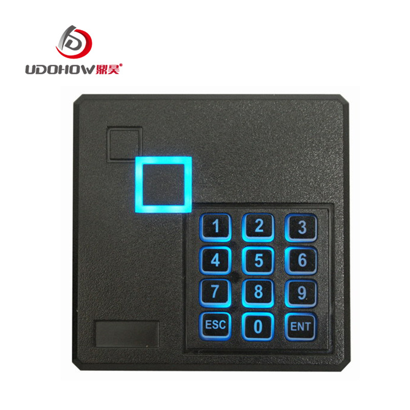 微耕门禁防水带键盘ID密码门禁读头EM卡韦根26 34读卡器
