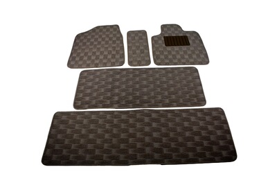 嘉锦伊七座通用型汽车脚垫绒面防水防滑橡胶地垫保护垫SUV四季用