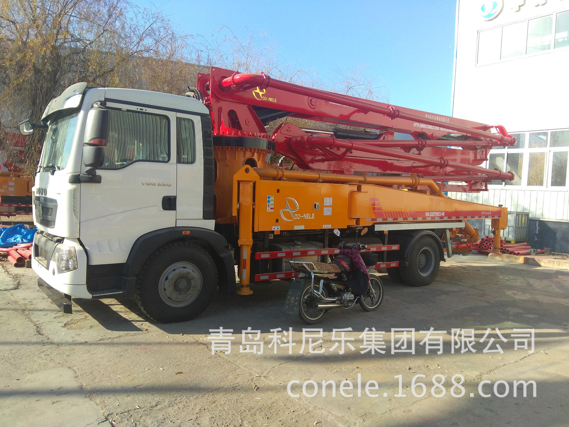 青岛泵车 科尼乐33米泵车 混凝土臂架泵车 小型混凝土泵车 大泵车