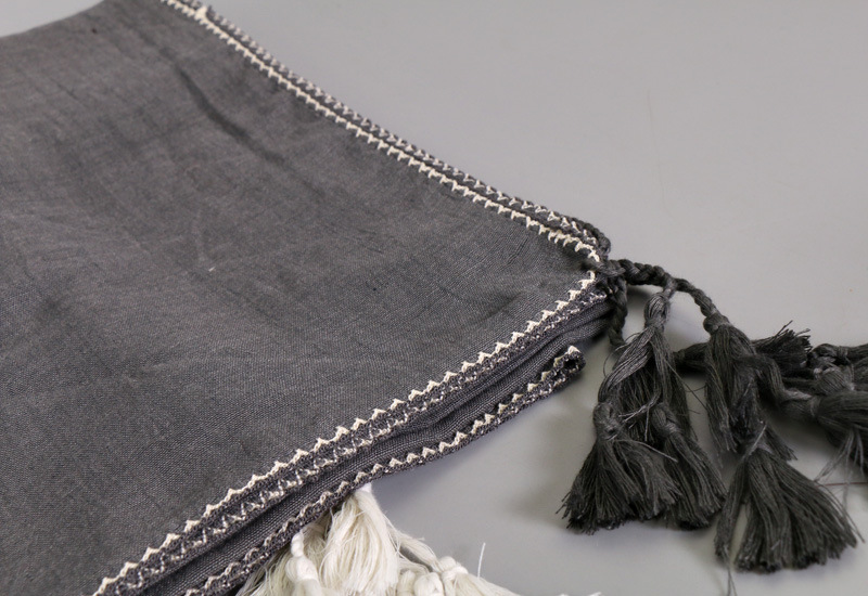 #4灰色 (3) 厘纱丝巾挂须饰品2017秋