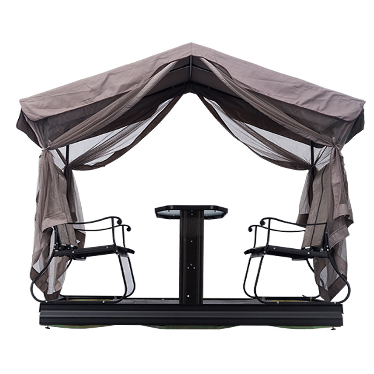 undefined4 Dynamic Swing automatic Swing outdoors courtyard Arbor 4 corner Iron art Arbor customized leisure time sunshade Arborundefined