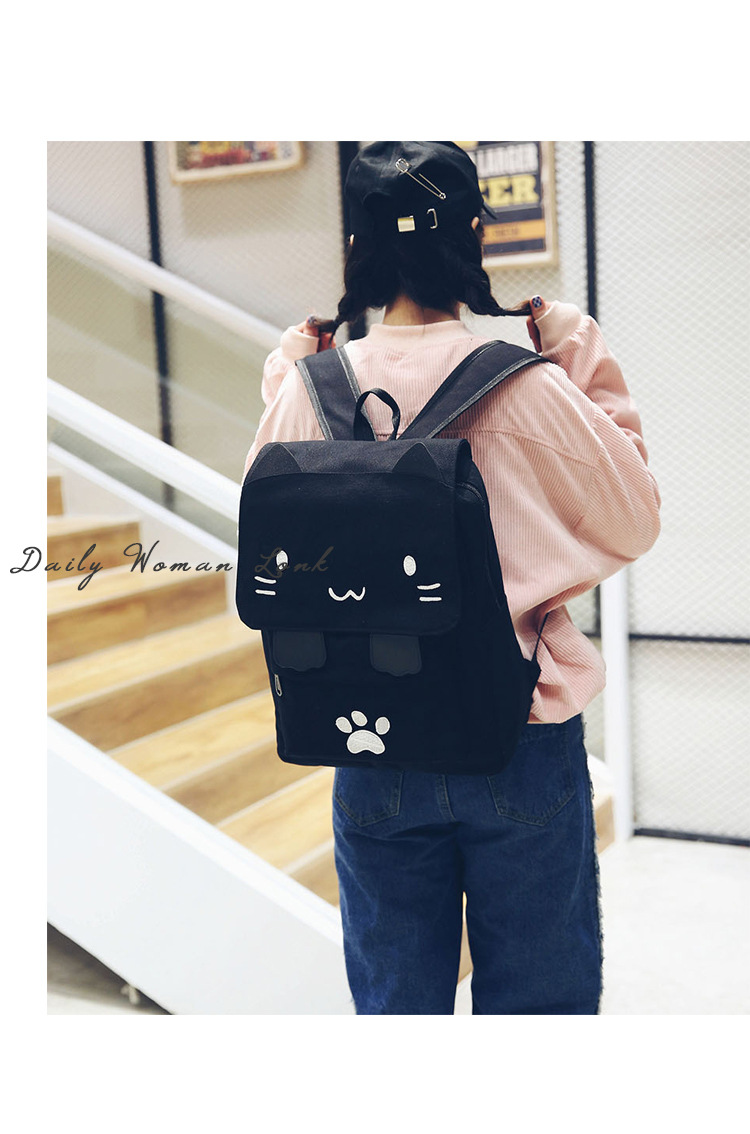 threedimensional cat largecapacity school pink cute cartoon backpackpicture3