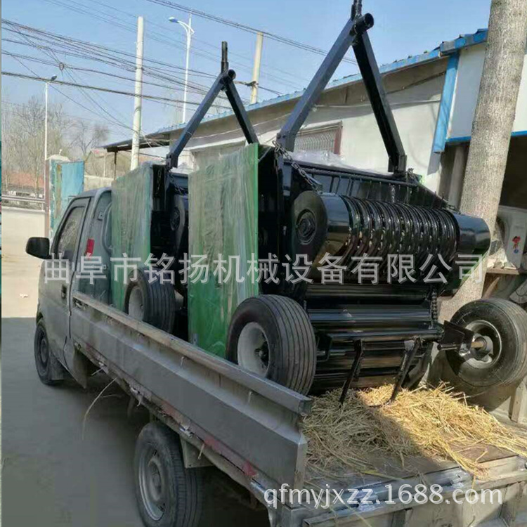 邢台四轮车牵引式秸秆打捆机四轮小型小麦秸秆打捆机
