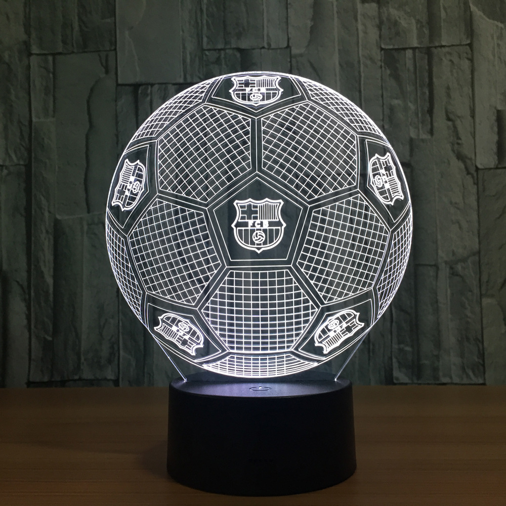 遥控触摸七彩 3D灯 创意礼品台灯 led灯小夜灯