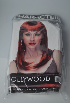 Estilo europeo y americano cos / party peluca popular fiesta cubierta de cabeza de fábrica cabello liso