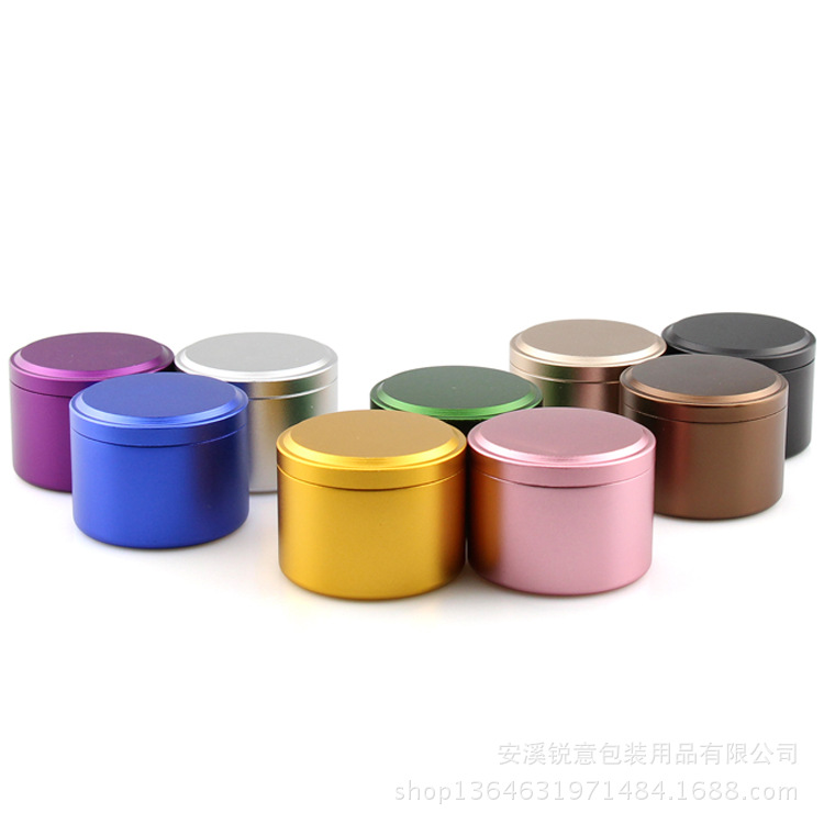旋口螺纹小罐茶包装 铝合金便携密封茶叶罐颜色多样可来图定制