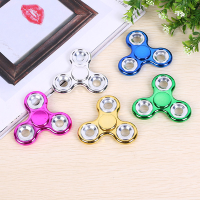 指尖陀螺手指陀螺电镀指尖陀螺三叶减压玩具 厂家直销手指陀螺
