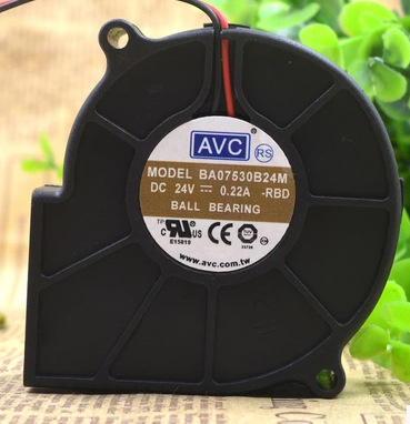 AVC 7530 7.5CM 24V 0.22A BA07530B24M 离心鼓风机涡轮 散热风扇