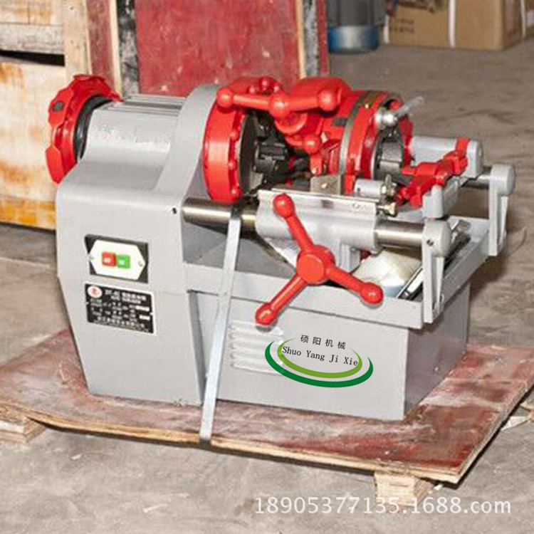 电动套丝机使用方法 2寸套丝切管机 电动套丝切管机-阿里巴巴