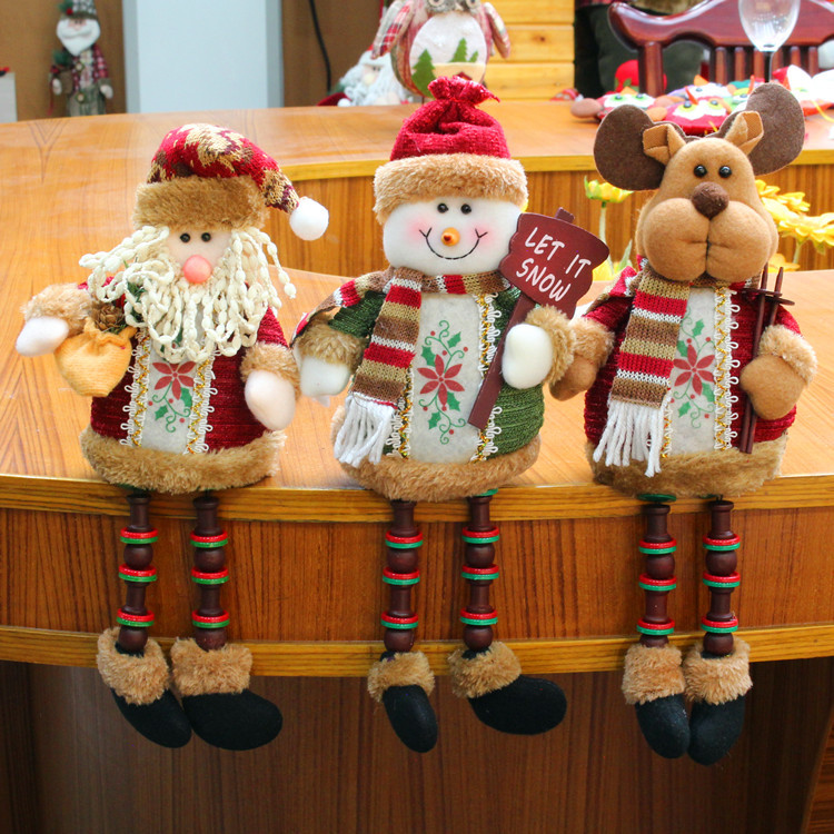 圣诞娃娃摆件 圣诞老人雪人鹿 新款圣诞礼物 圣诞节装饰品