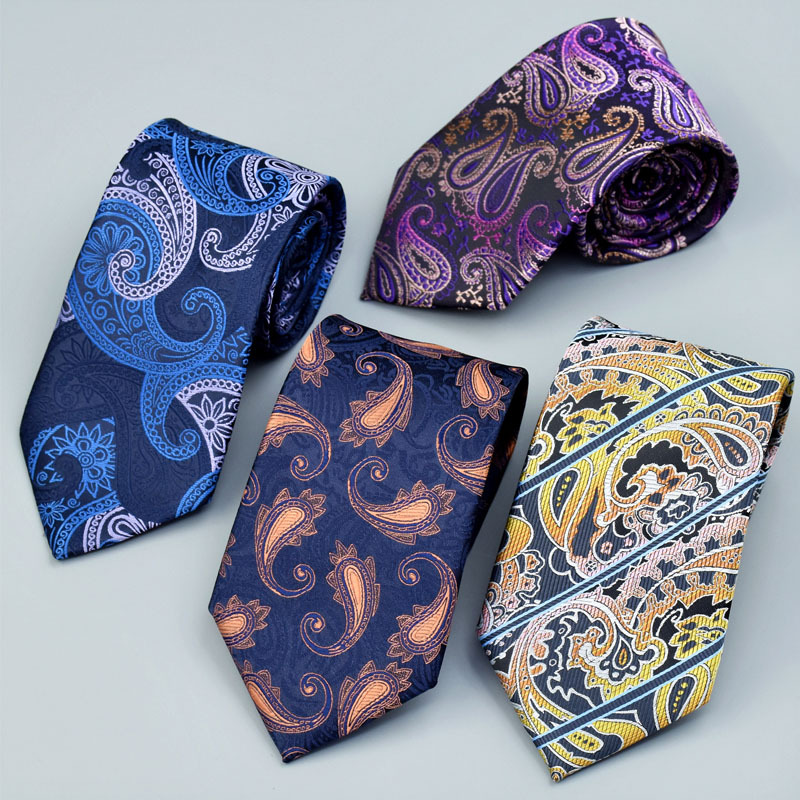 Men's tie business classic cashew patter...