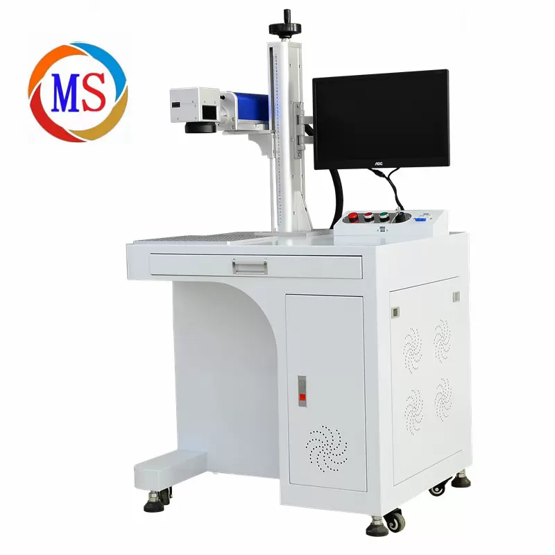 全自动刚印打标机打码喷码机logo激光雕刻二维码不锈钢打金色黑色