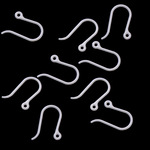 透明耳钩环保塑料无毛刺耳钩 手工耳饰diy材料串珠树脂耳环配件