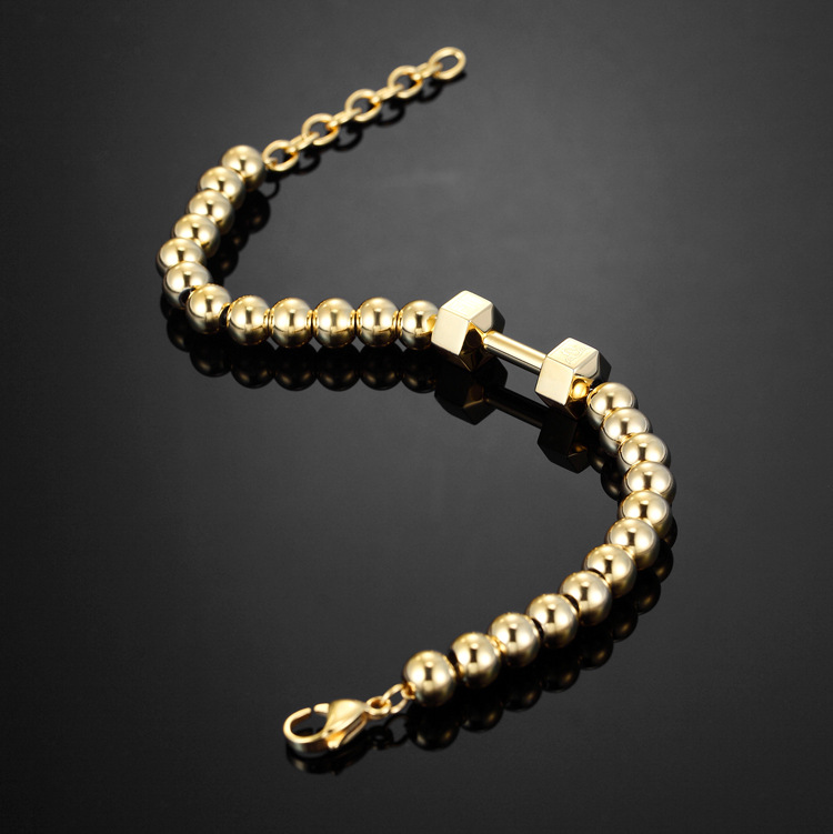Korea style Titanium steel plating bracelet (Hard color female models)NHZH0354-Hard color female models