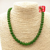 Necklace jade, round beads from pearl, wholesale