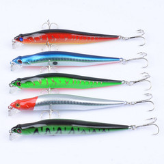 Cross-border Foreign Trade [5-Color Set Minnow] Floating Fishing Lure, 11.5CM / 10.8G, Lure-Type Bait, Made of Durable Plastic