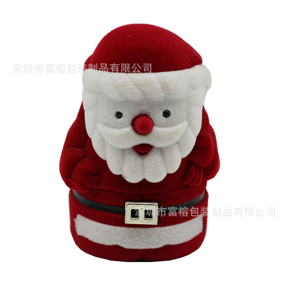 深圳富榕厂家直销圣诞系列圣诞老人首饰盒戒指盒圣诞树装饰品