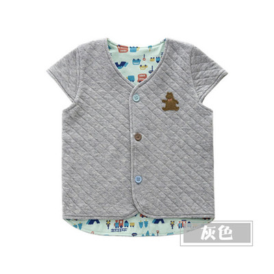 Foreign trade The original single- baby pure cotton Vest Spring Children's clothing vest Cotton clip half sleeve Windbreak keep warm waistcoat