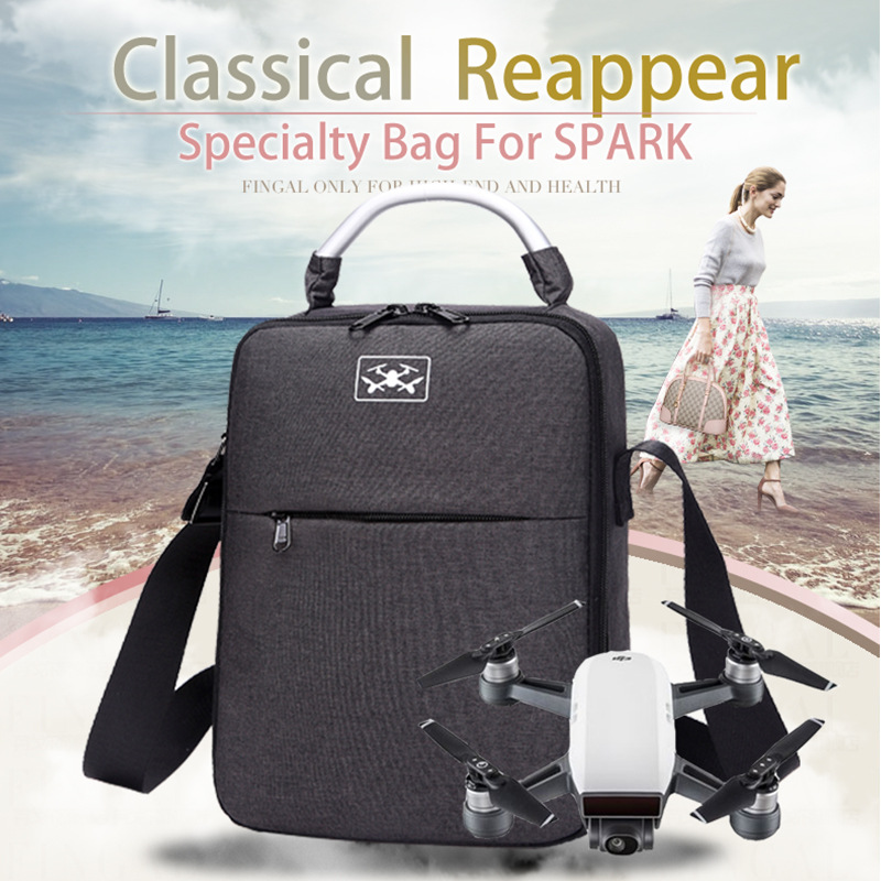 适用于大疆晓背包Spark收纳包单肩斜挎包无人机配eva内胆包