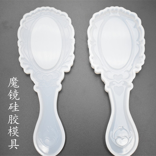 Mirror crystal glue UV resin glue handmade silicone mold retro mirror comb mold DIY handmade glue