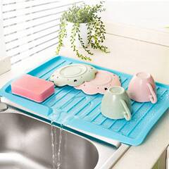 Home drain rack plastic dish rack drain plate bowl storage rack rectangular storage rack drain bag