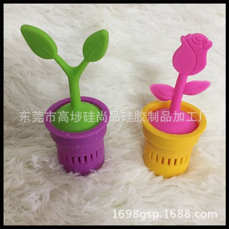 Dongguan modelo creativo silicona joyería de silicona maceta escritorio del coche pequeños adornos al por mayor
