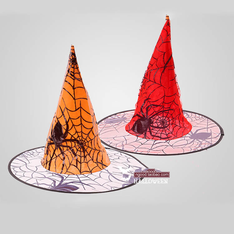 Halloween araña bruja sombrero rendimiento tocado sombrero de mago mascarada fiesta de vestir sombrero Comercio exterior al por mayor