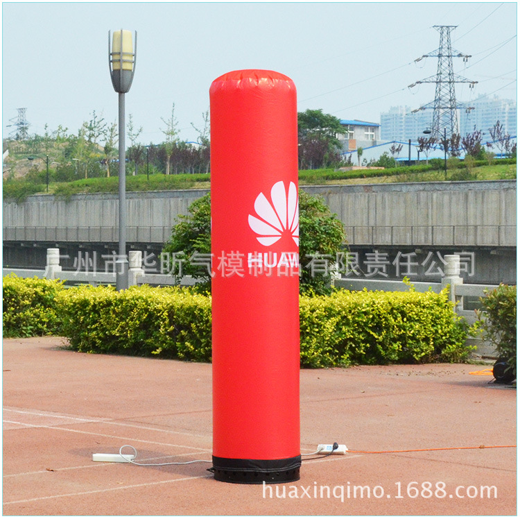 LED发光充气花朵 充气象牙灯光充气气模 发光柱子固定气模