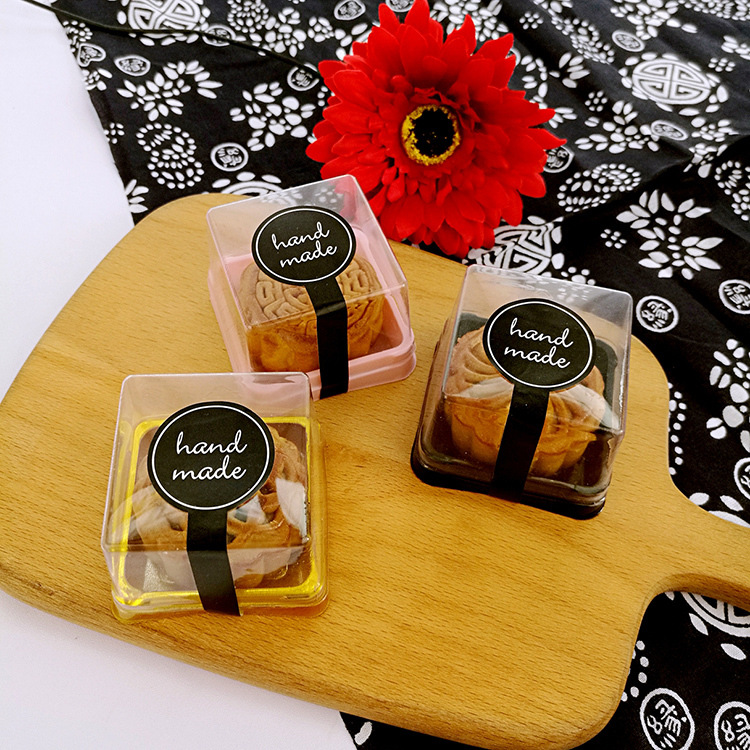 60-80克月饼盒/月饼托 冰皮月饼包装盒/吸塑盒蛋黄酥盒子批发50个