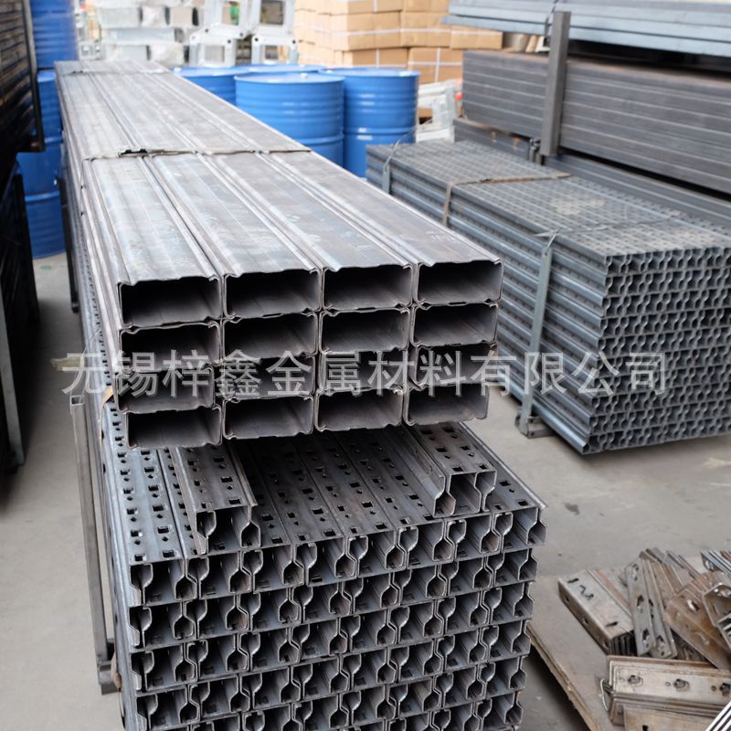 重型货架型材50*100抱扣梁报焊梁热镀锌c型钢无锡定制直供